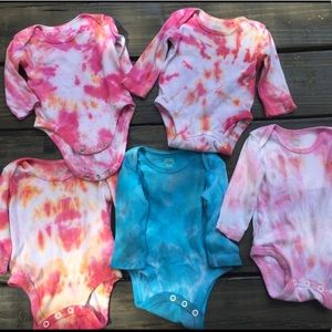 0-3 month the dye onesies